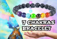 Thumbnail for 7 Chakra Natural Lava Stone Bracelet - thedealzninja