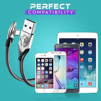 Thumbnail for Right Angle Fast Charger Cable - thedealzninja