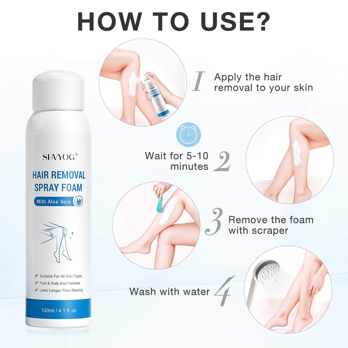 Natural Hair Removal Spray Foam - thedealzninja