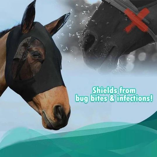 Equine Mask Anti-Fly Mesh - thedealzninja
