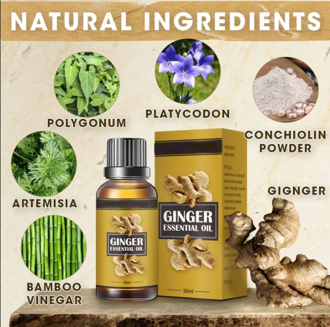 LymphDetox Ginger Essential Oil - thedealzninja