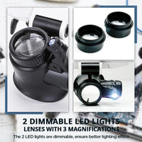 Thumbnail for LED Glasses Magnifier - thedealzninja