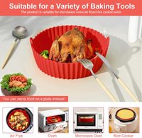 Thumbnail for Reusable Air Fryer Silicone Baking Tray - thedealzninja