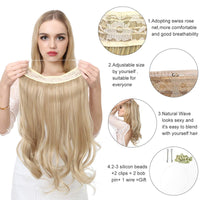 Thumbnail for Hairssentials™ Stretch Wire Hair Extensions - thedealzninja