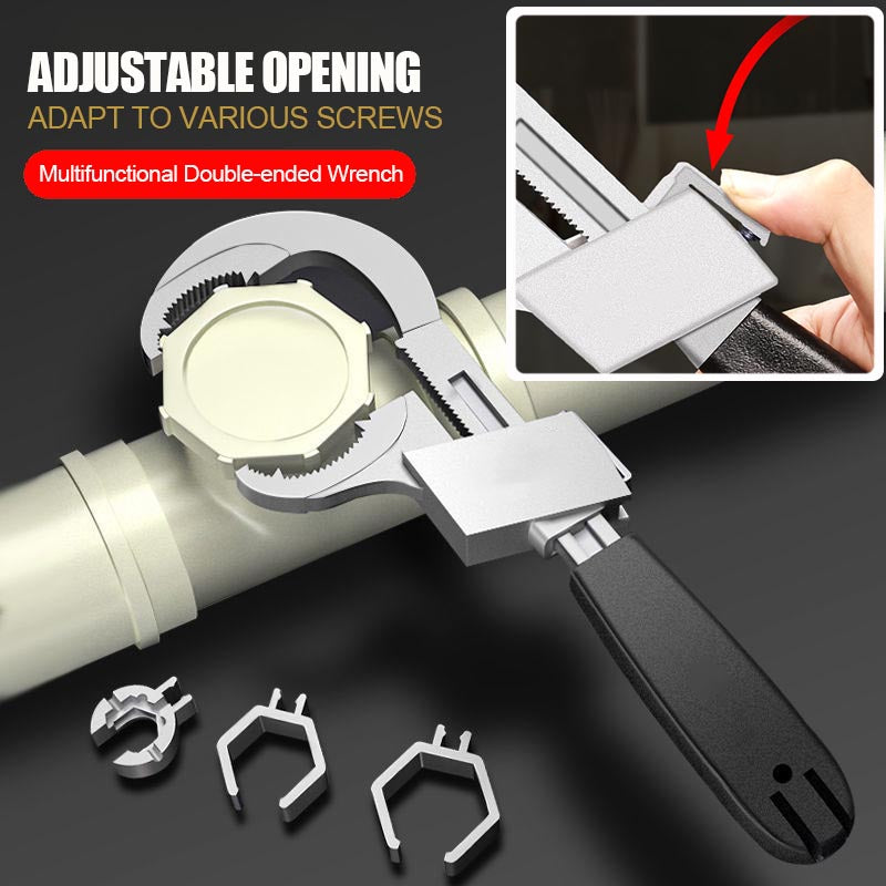 Universal Adjustable Double-ended Wrench - thedealzninja