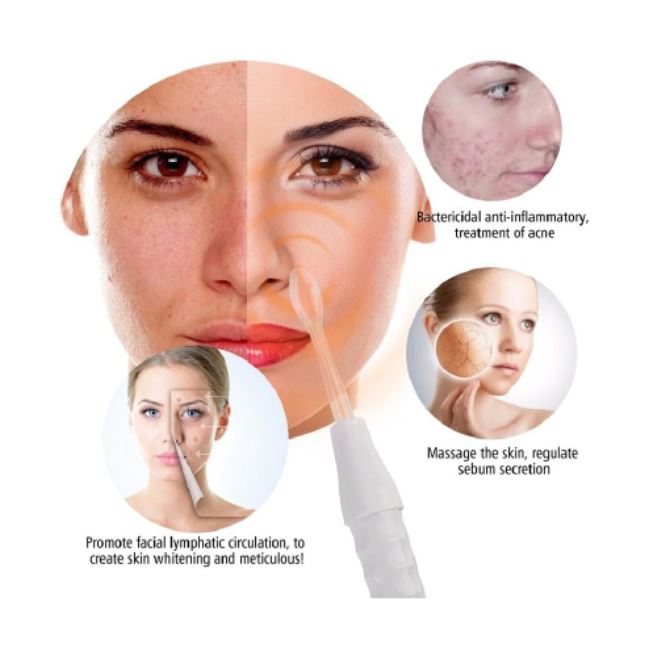 NuDerma High Frequency Skin Therapy Wand Machine - thedealzninja