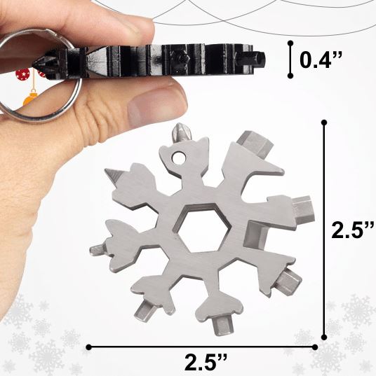 18-in-1 Stainless Steel Snowflake Multi-Tool - thedealzninja
