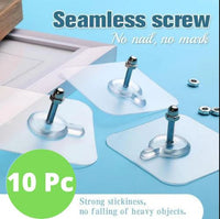 Thumbnail for Self Adhesive Nails Wall Mount Non-Trace Screw Stickers - thedealzninja