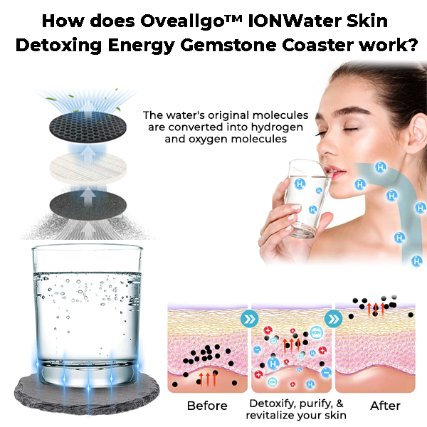 Oveallgo™ FRESH IONWater Skin Detoxing Energy Gemstone Coaster - thedealzninja