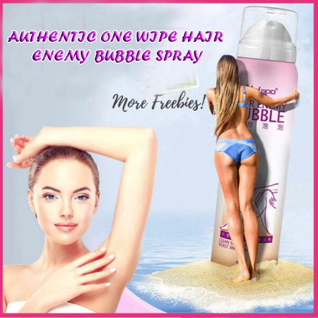 Authentic One Wipe Hair Enemy Bubble Spray - thedealzninja