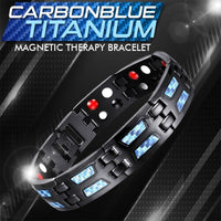 Thumbnail for Color CarbonBlue Titanium Bracelet - thedealzninja