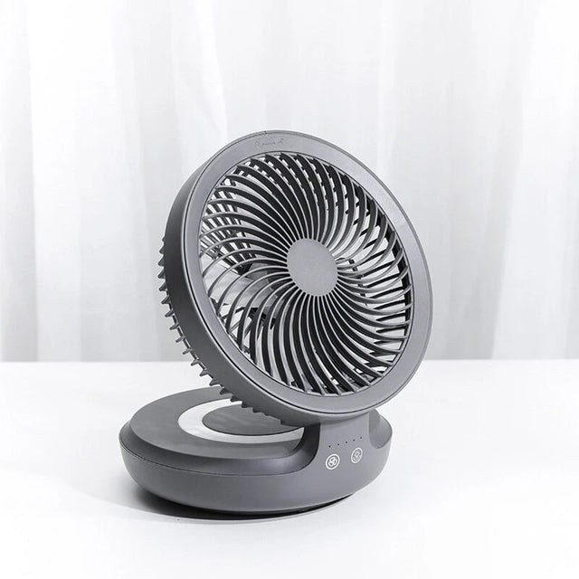 Foldable Desk Fan LED lamp - thedealzninja