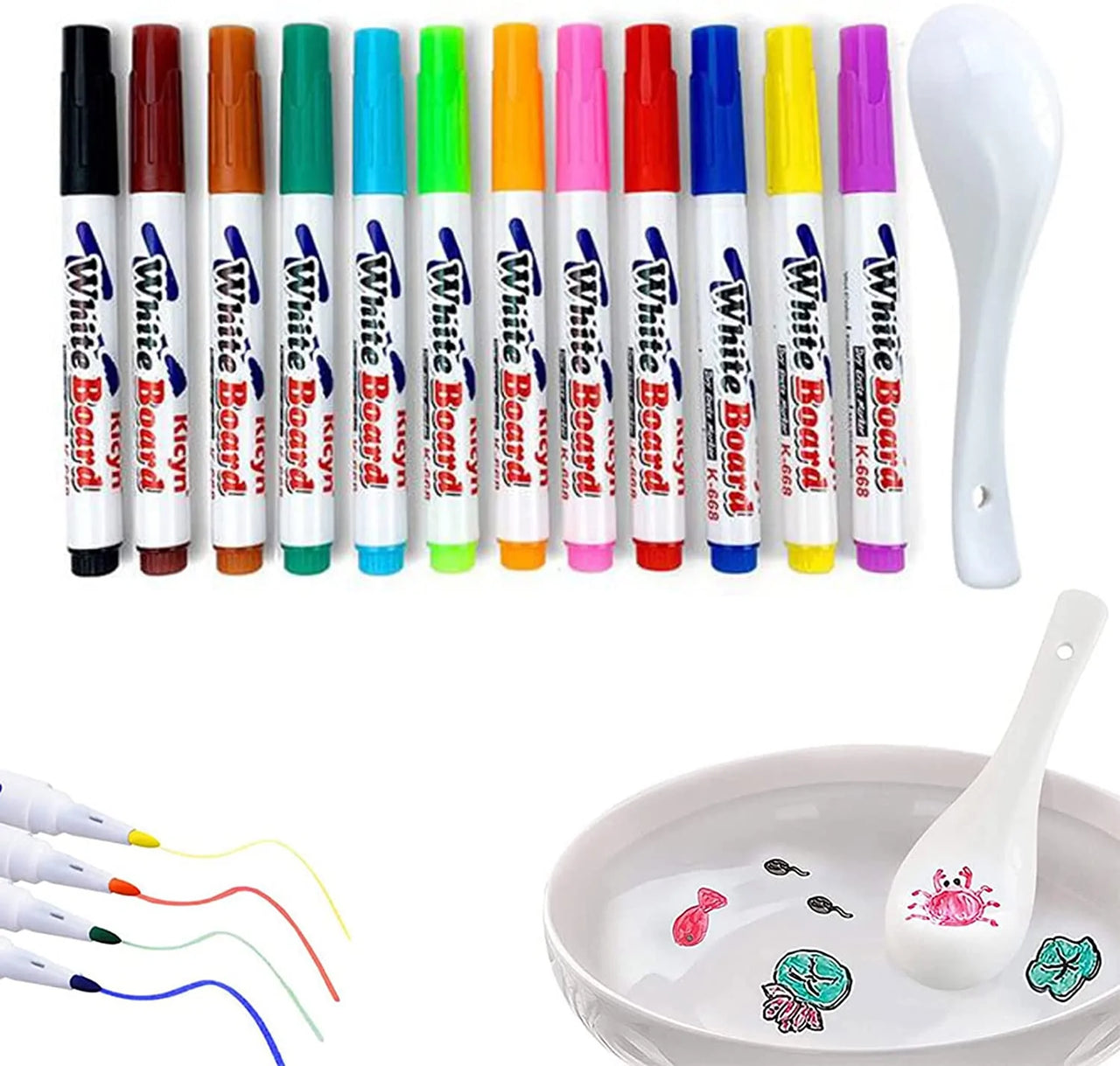 12 Colors Magical Water Painting Pen - thedealzninja