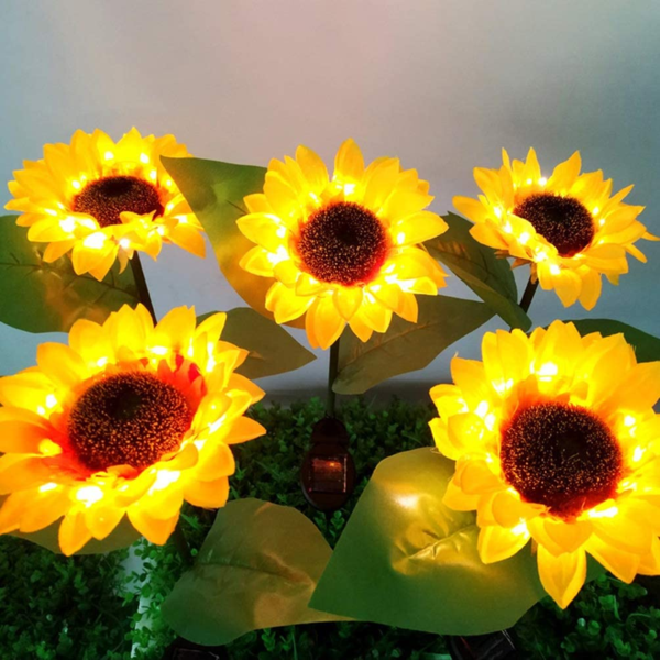 2021 Solar Powered Sunflower Outdoor Garden Light - thedealzninja