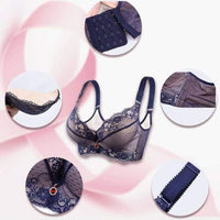 Thumbnail for Celine Ultimate Lift Stretch Seamless Lace Support Bra - thedealzninja
