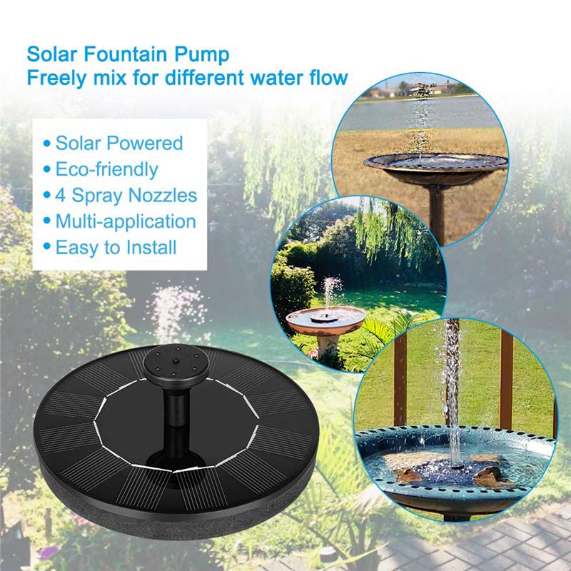 Solar-powered fountain pump - thedealzninja