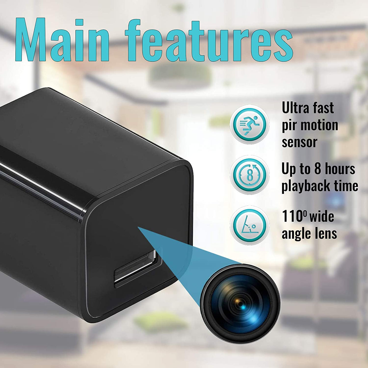 Dual Purpose USB Charger Camera - thedealzninja