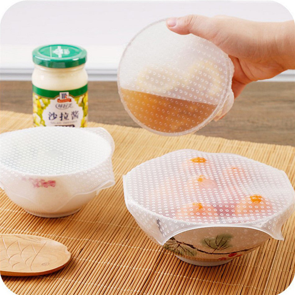 Stretch and Fresh Reusable Silicone Food Savers - thedealzninja