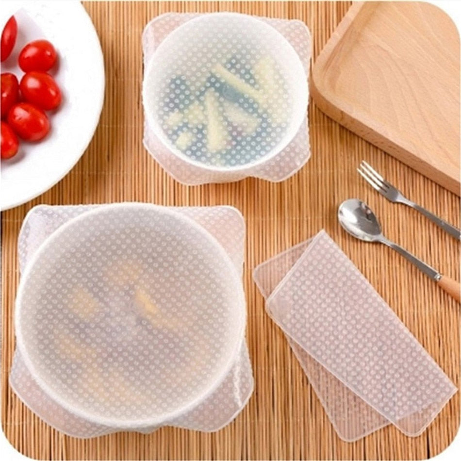 Stretch and Fresh Reusable Silicone Food Savers - thedealzninja