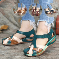 Thumbnail for Comfy Arch Support Retro Round Toe Sandals - thedealzninja