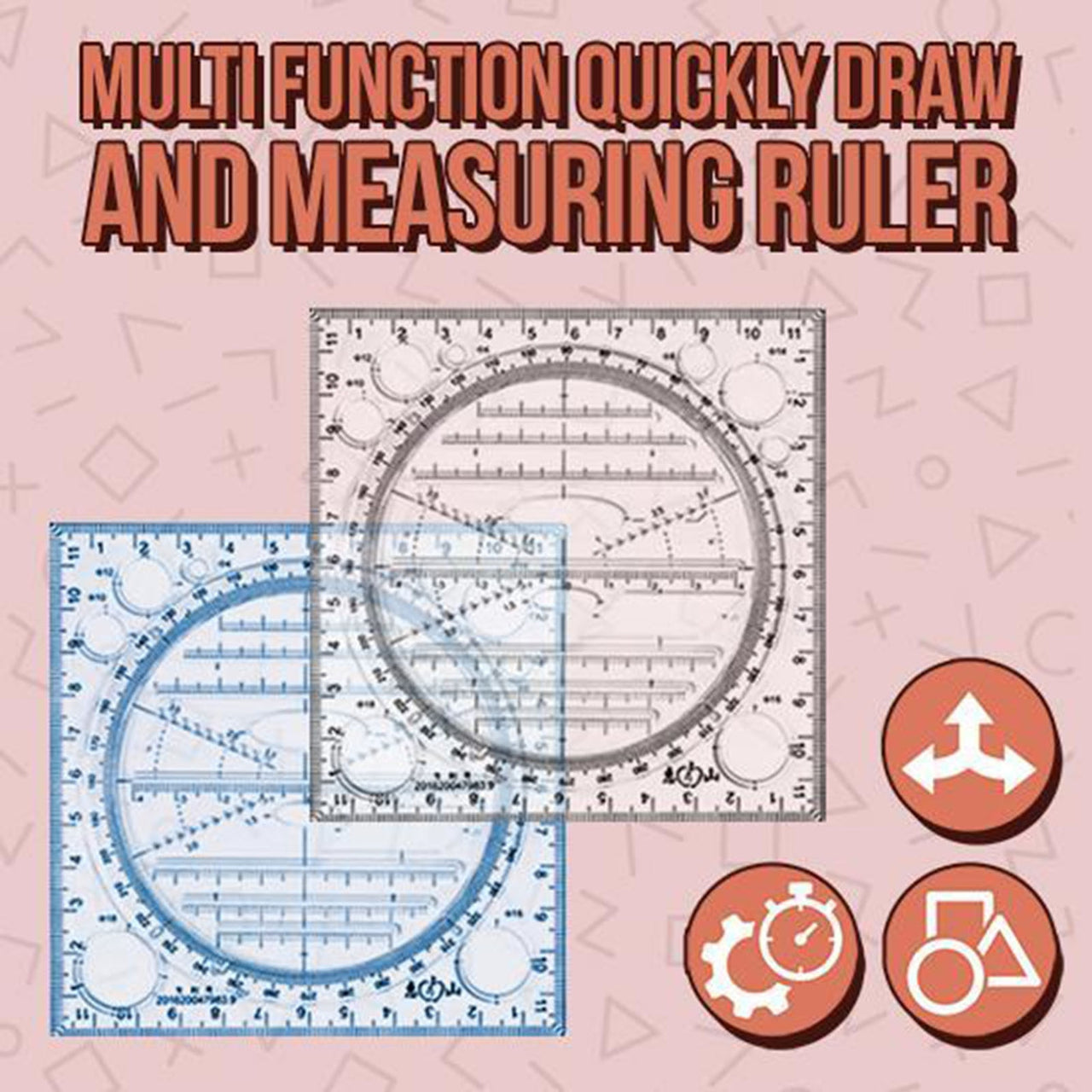 Multi Function Quickly Draw and Measuring Ruler - thedealzninja