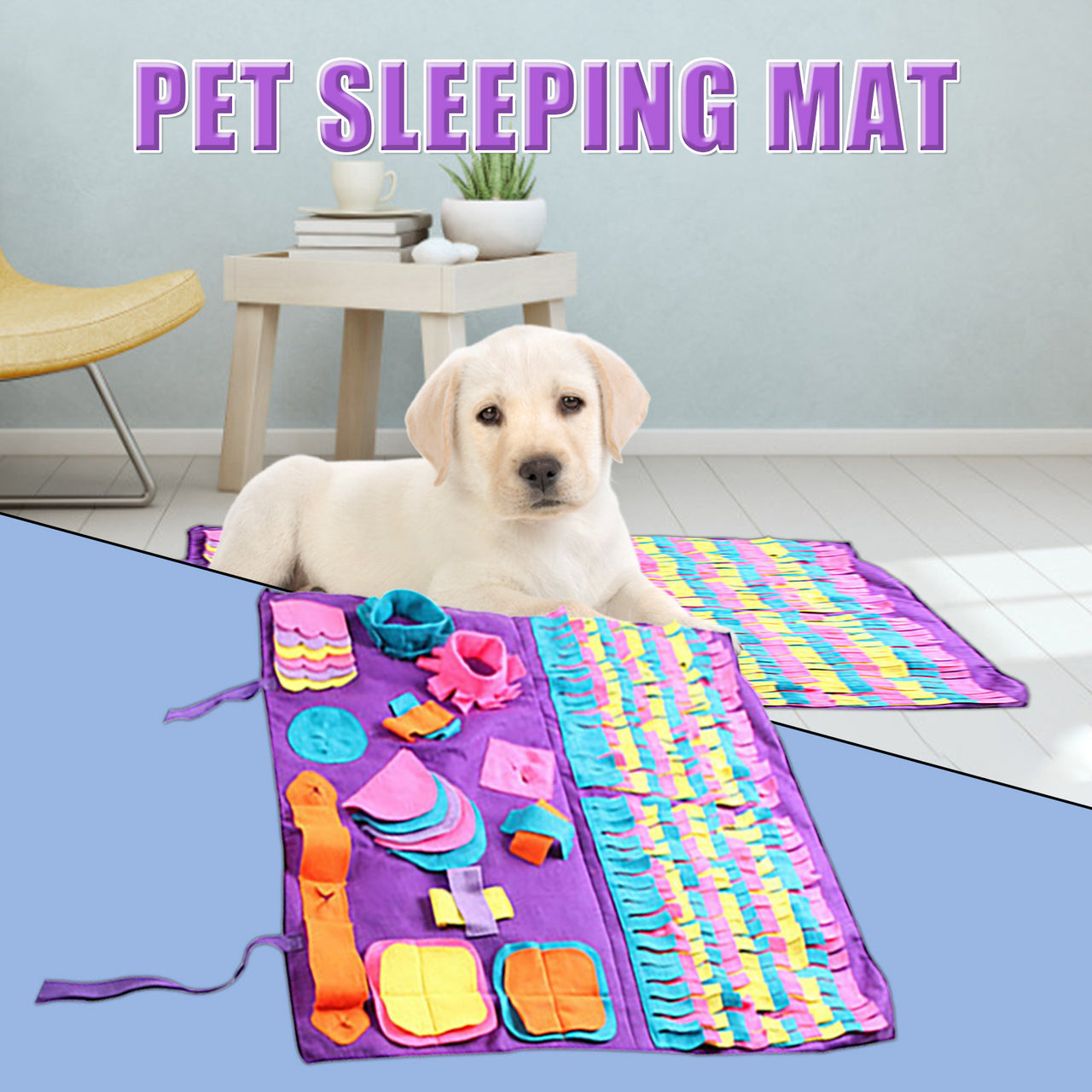 Thedealzninja™ Foldable Sniffing Playing Pet Mat - thedealzninja