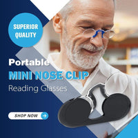 Thumbnail for Portable Mini Nose Clip Reading Glasses - thedealzninja