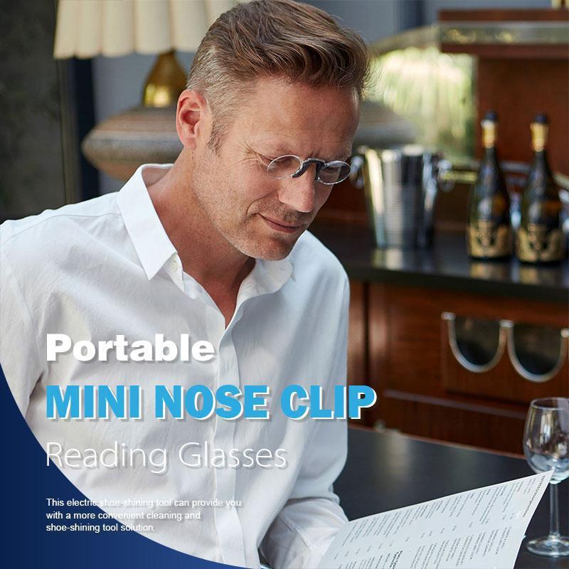 Portable Mini Nose Clip Reading Glasses - thedealzninja