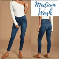 Thumbnail for Plus Size Toning Jeans Leggings - thedealzninja