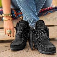 Thumbnail for New women's suede retro ankle boots - thedealzninja