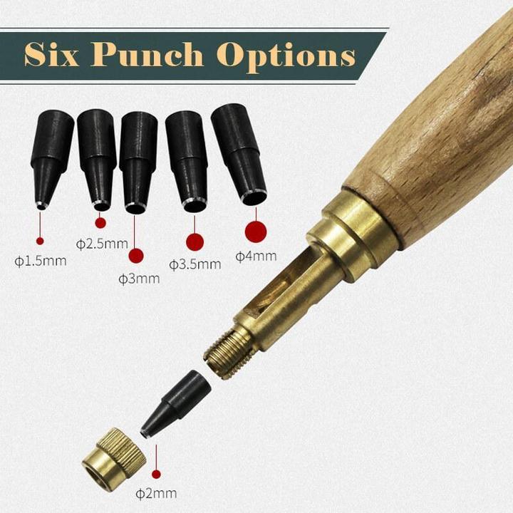 DIY Leather Punch Rotary Punch - thedealzninja