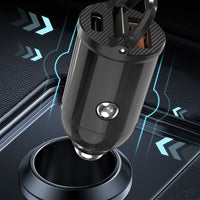 Thumbnail for Hot Sale - Metallic Design Mini Car Charger - thedealzninja