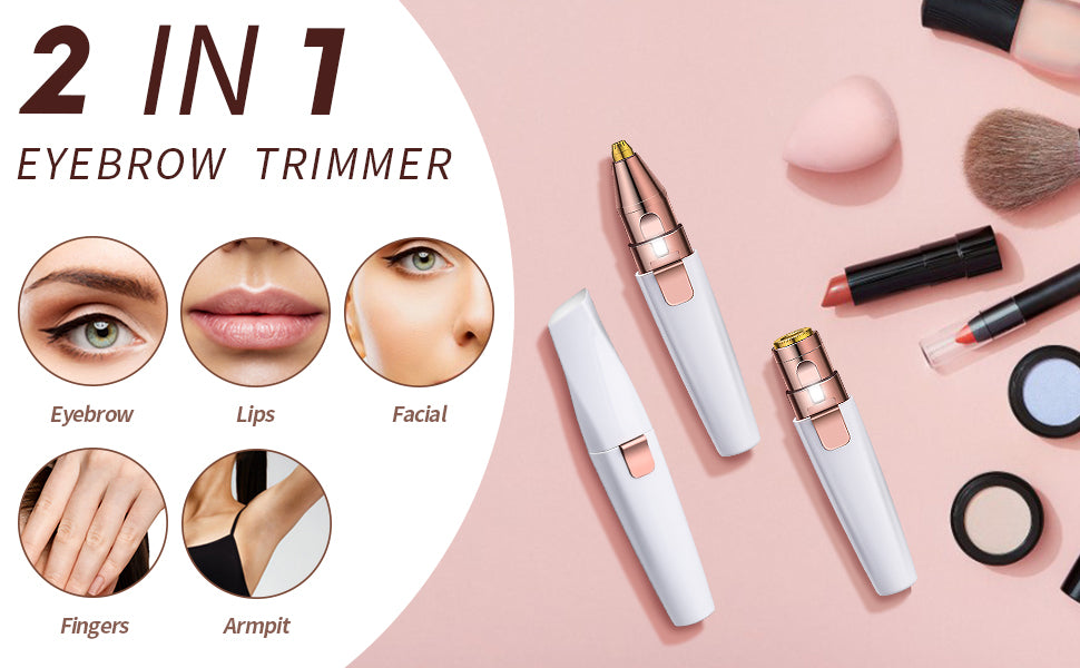 2 In 1 Electric Eyebrow & Facial Trimmer - thedealzninja