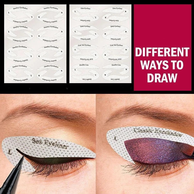 Quick Eyeliner Eyeshadow Stencils - thedealzninja