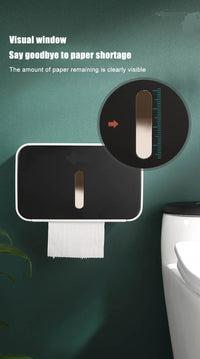 Thumbnail for AquaHold Wall-Mounted Toilet Paper Storage Box - thedealzninja