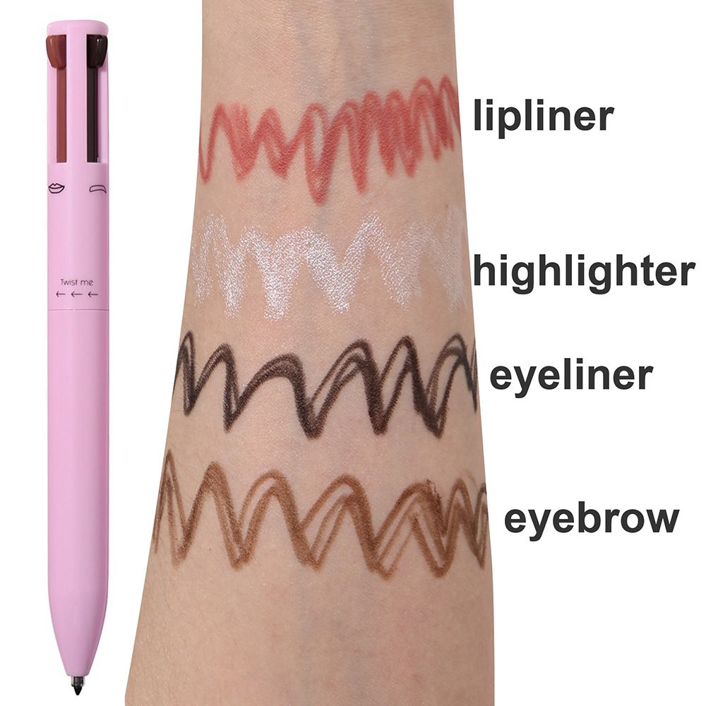 4 in 1 Makeup Pen (Eyeliner Brow Liner, Lip Liner & Highlighter)
